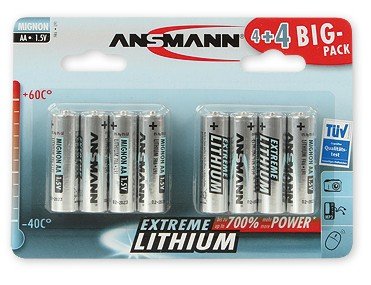 EAN 0644535670071 - Ansmann 4+4 Lithium AA Batería de un solo uso Litio imagen 1
