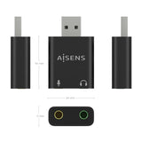 EAN 8436574709797 - AISENS A106-0768 cambiador de género para cable 2x 3.5 mm imagen 3