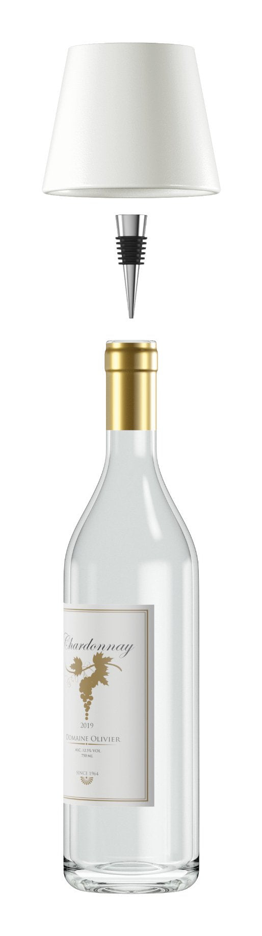 Realpower Led-Tischlampe Dimmbar Kalt Warm Con Akku,Blanco