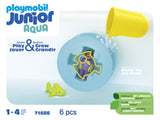 Playmobil 71688 Junior Aqua: Bañera De Hidromasaje De Agua Con Tiburón Bebé  71688