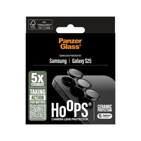 EAN 5715685017100 - PanzerGlass ® Hoops® Ceramic Camera Lens Protector Samsung Galaxy S25 Protector de pantalla 1 pieza(s) imagen 3