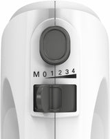 Batidora De Mano Bosch Home Mfq24200  400 W Plata, Blanco Blanco/Plateado, Batidora De Mano, Plata, Blanco, Batir, Amasar, Mezcla, Remover, Botones, Palanca, Metal, Plástico, 400 W