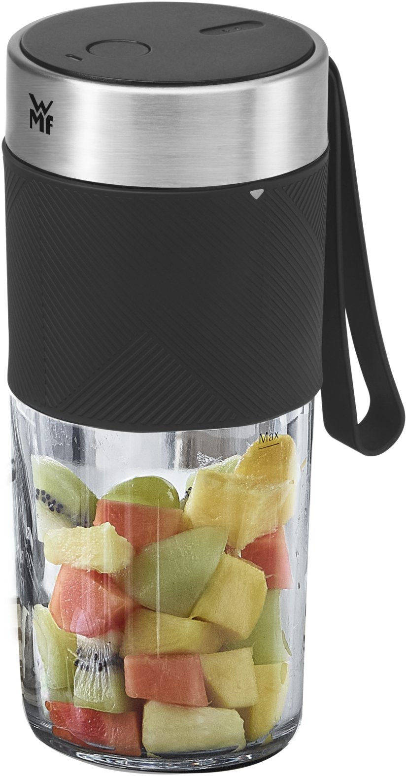 Batidora  Wmf Kitchenminis Mix On The Go 0,3 L  50 W Negro, Acero Inoxidable, Transparente