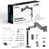 EAN 4262392440208 - ONKRON G75 86,4 cm (34") Escritorio Negro imagen 4