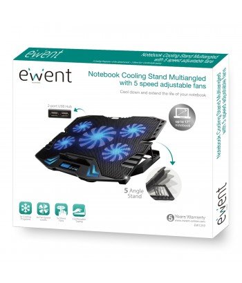 Ewent Base De Refrigeracion Para Portatiles Hasta 17"
