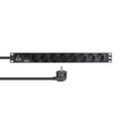 EAN 5715063046876 - Lanview LVR-3MSCH-SPD-SCH8 unidad de distribución de energía (PDU) 8 salidas AC 1U Negro imagen 1