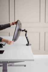 Bakkerelkhuizen Monitorarm Be Flexible Single Dunkelgris Retail