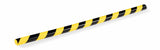 Perfil De Protección De Superficies Durable S30r Amarillo Negro Autoadhesivo 1m