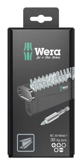 Puntas Para Atornilladores Wera Bit-Check 30 Metal 1 Sb