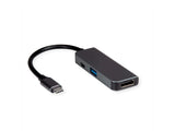 Value Display Adapter Usb Typ C - Hdmi + Usb 3.2 Gen 1 A + Typ C Pd