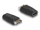 Delock Adapter Usb 10 Gbps Typ-E Key A Stecker Zu Usb Type-C Buchse Schwarz