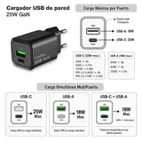 EAN 8436624423741 - CoolBox COO-CUP-25CA-B cargador de dispositivo móvil Auriculares, Wearables, Teléfono, Tableta, GPS, Cáma imagen 6
