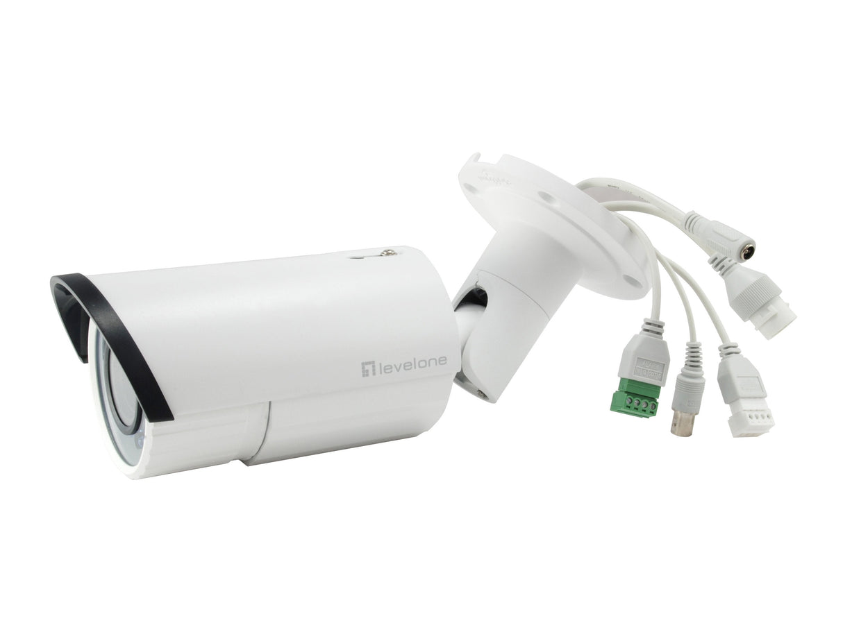 Levelone Ipcam Fcs-5060   Z 4x Fix  Out 2mp H.264 Ir7,5w Poe