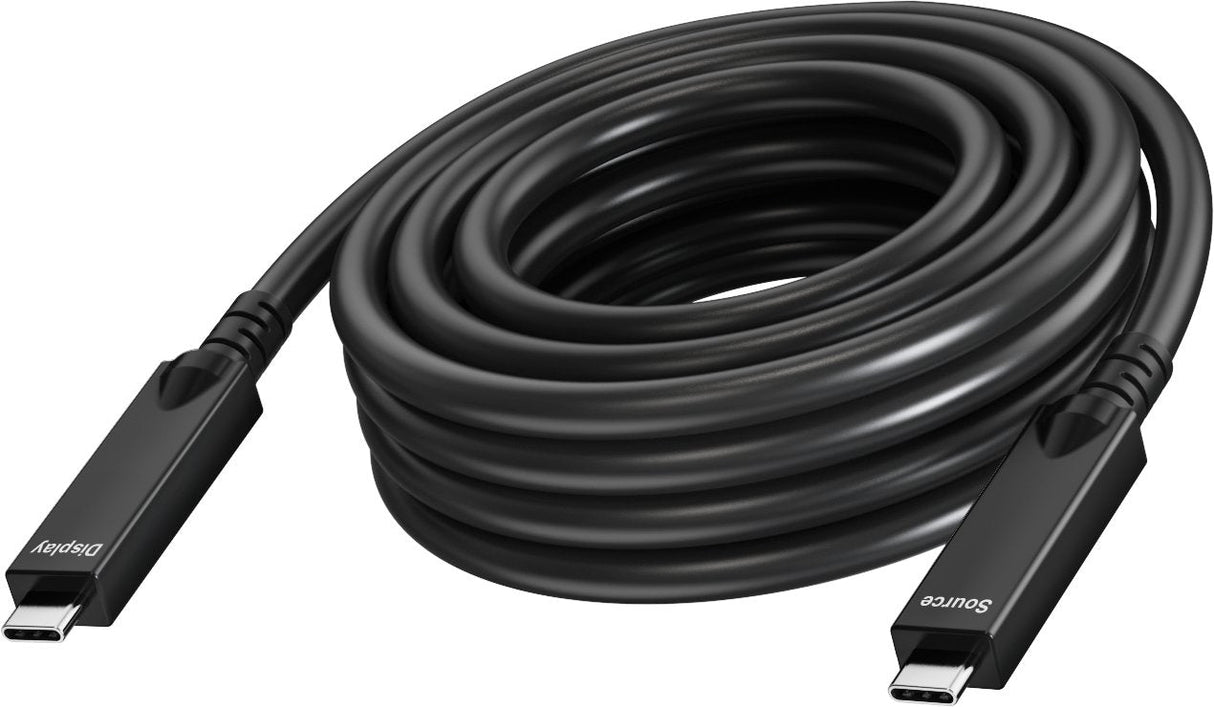Vision Cable Usb Usb-C (M) A Usb-C (M) Usb 3.2 3 A 15 M Admite 4k60hz Negro