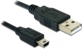 Delock Cable Usb 2.0-A > Usb Mini-B 5 Pin 1 M Macho / Macho