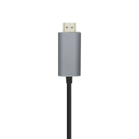 EAN 8436574704327 - AISENS A109-0393 adaptador de cable de vídeo 1,8 m HDMI tipo A (Estándar) USB Tipo C Aluminio, Negro imagen 2