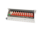 Roline 10-Zoll Patchpanel 12 Ports, Cat.6a (Class Ea), Geschirmt