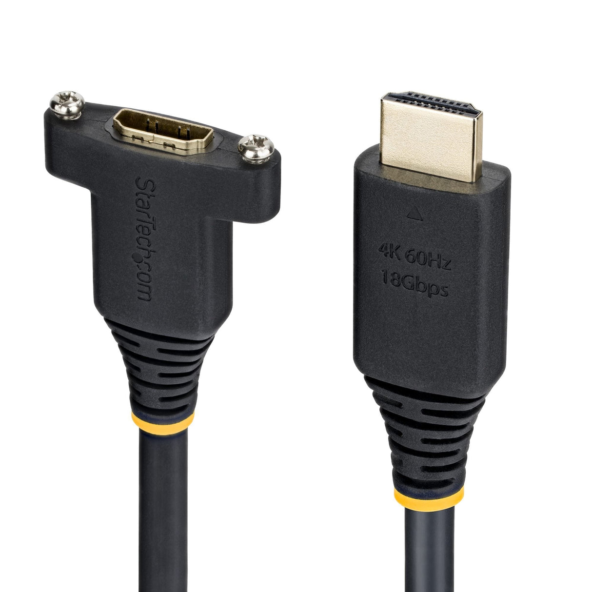 Startech.Com Startech - High Speed - Cable Alargador Hdmi Con Ethernet - Hdmi Macho A Hdmi Hembra - 1.8 M - Negro - Panelmontage, 1440p (Uwqhd)