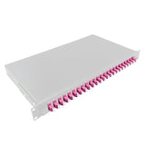 Cajas De Empalme De 19" Totalmente Equipadas Lc-Dx 24 Puertos, Multimodo Om4, 1u