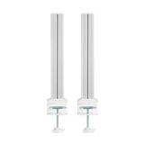 Inline® Slatwall Mounting Columns Aluminium, For Table Mounting Panel, Set Of 2