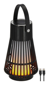Brennenstuhl Lámpara Led De Exterior Recargable Fl 100 A (Ip44, Efecto De Llama, Batería Intercambiable, Duración De Iluminación Máx. 20h, Lámpara De Camping, Luz Ambiental Para Jardín Y Exterior)