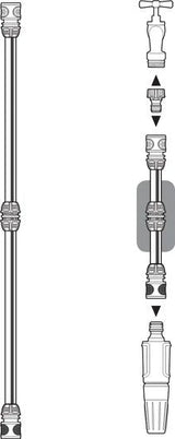 Gardena 18280-20 Accesorio Para Manguera Conector De Manguera Gris, Plata 1 Pieza(S)