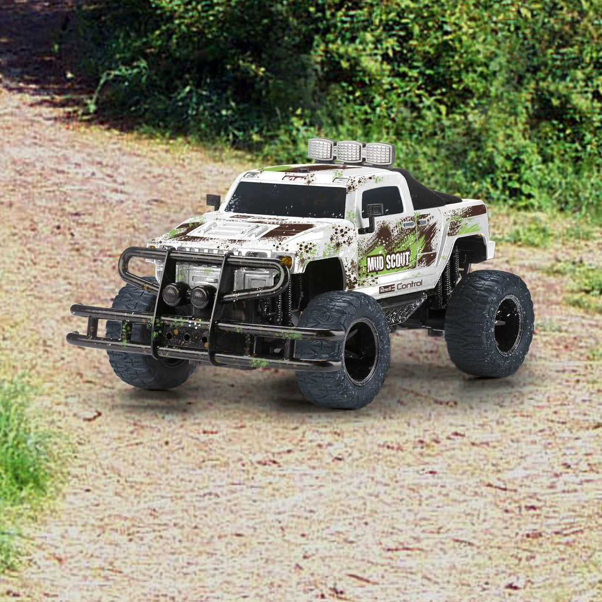 Rc Truck New Mud Scout Weiss/Braun