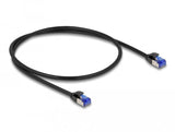Delock 80226 Cable De Red Rj45 Cat.6a S/Ftp Slim 0,5 M Negro