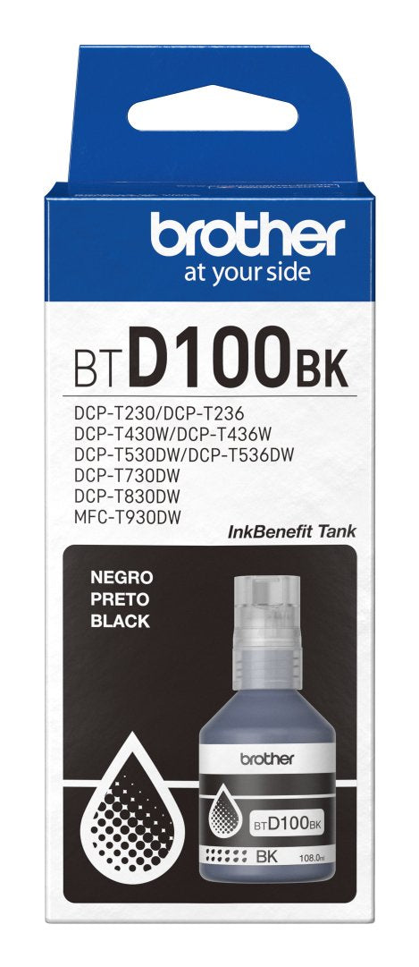 Brother Btd100bk Genuine Negro Ink Bottle