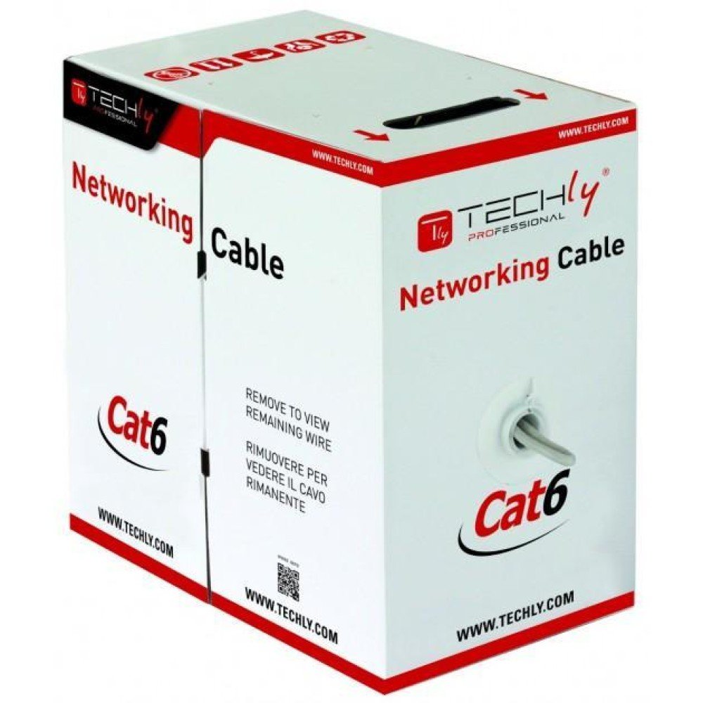 Techly Itp6-Utp-Ich Cable De Red Gris 305 M Cat6 U/Utp (Utp)