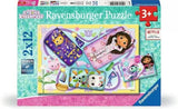 Puzzle Infantil Ravensburger La Casa De Muñecas De Gabby 2x 12 Piezas