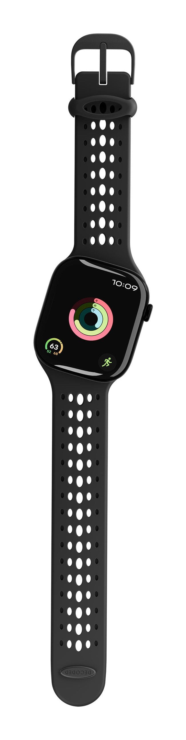 Decoded Silicone Ares O Strap For Apple Watch 40/42mm Black