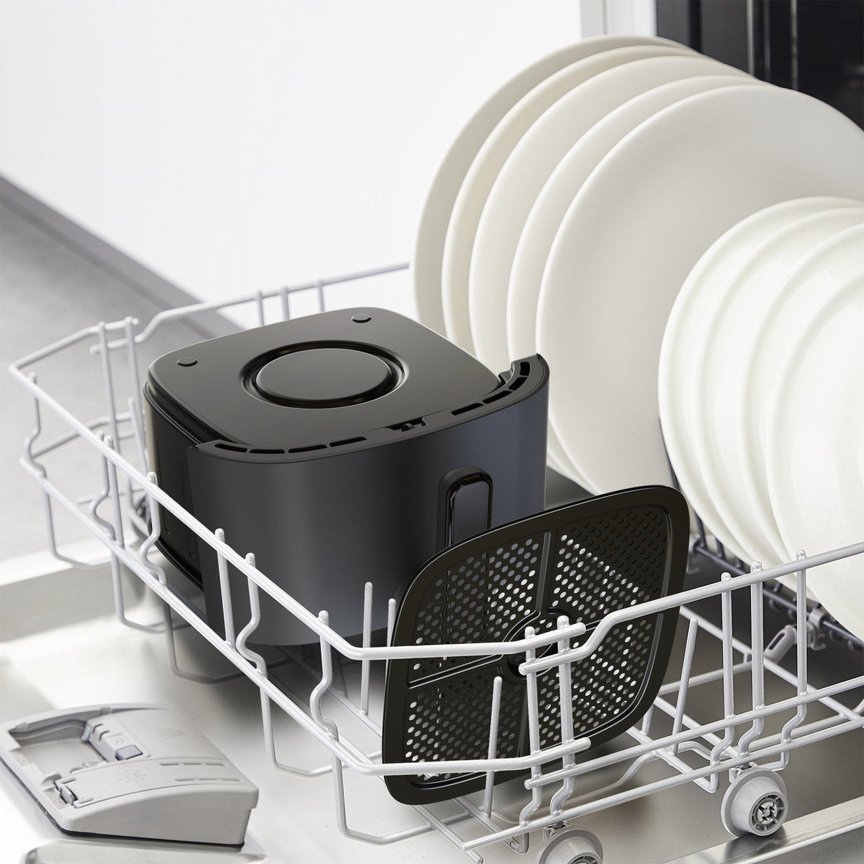 Freidora De Aire Tefal Easy Fry Max Ey245b Sencillo 5 L Independiente 1500 W  Caliente Gris