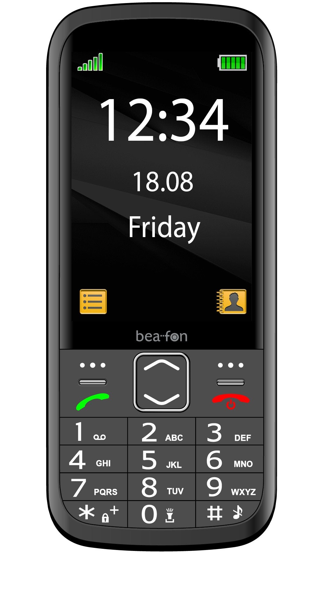 Movil Beafon Sl270 8,89 Cm (3.5") 136 G Negro, Plata