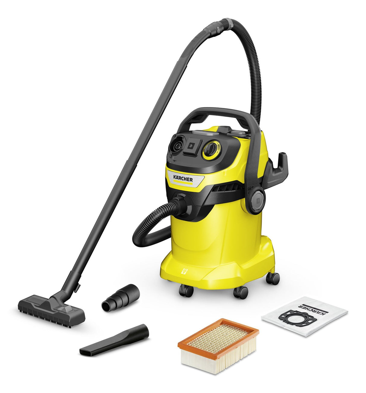 EAN 4054278662114 - Kärcher WD 5 P V-25/5/22 Negro, Acero inoxidable, Amarillo 25 L 1100 W imagen 1