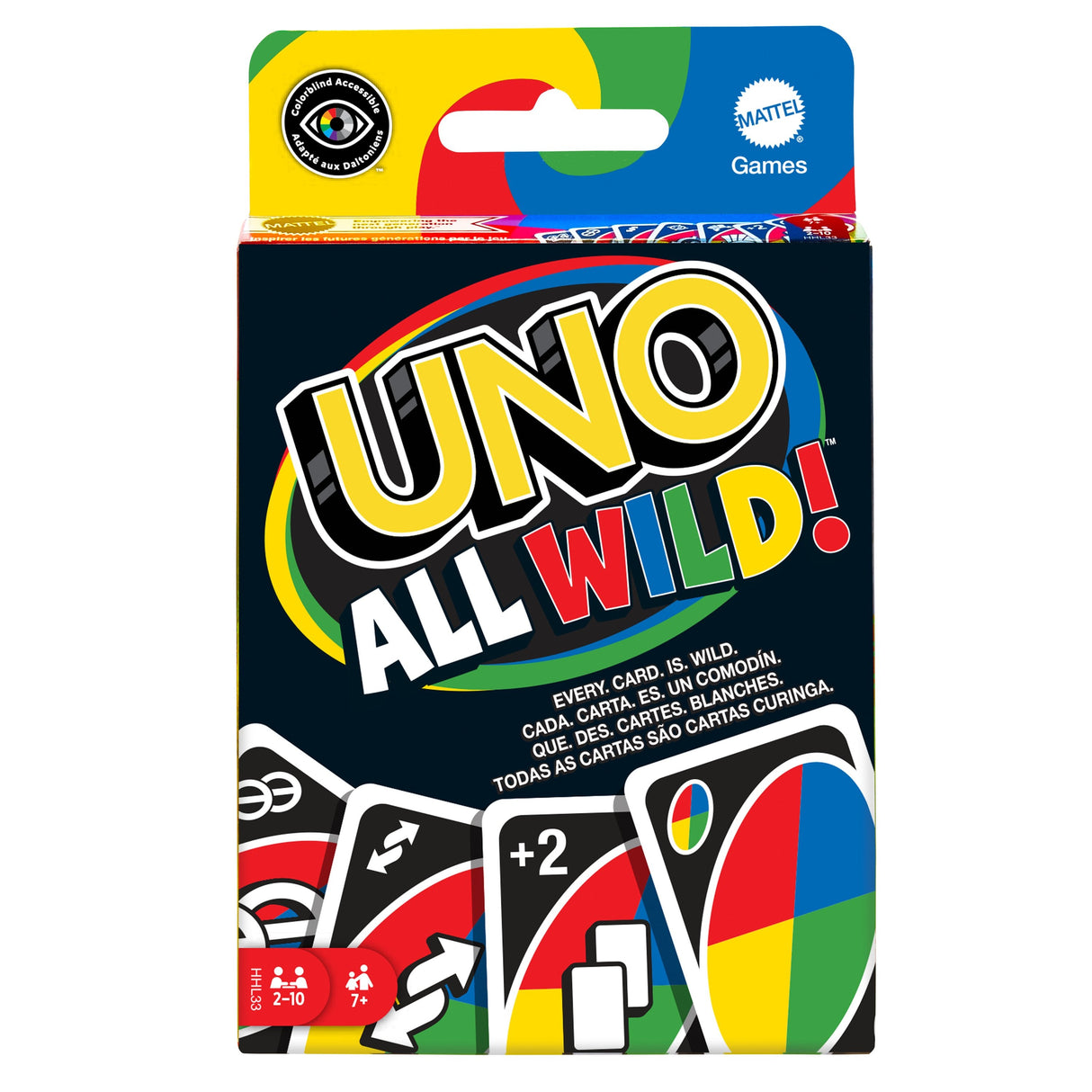 Mattel Games Uno All Wild, Baraja De Cartas Hhl33