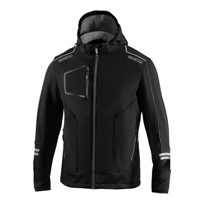 Chaqueta Soft-Shell Tech Técnica, Negra/Gris, York, T2 - M