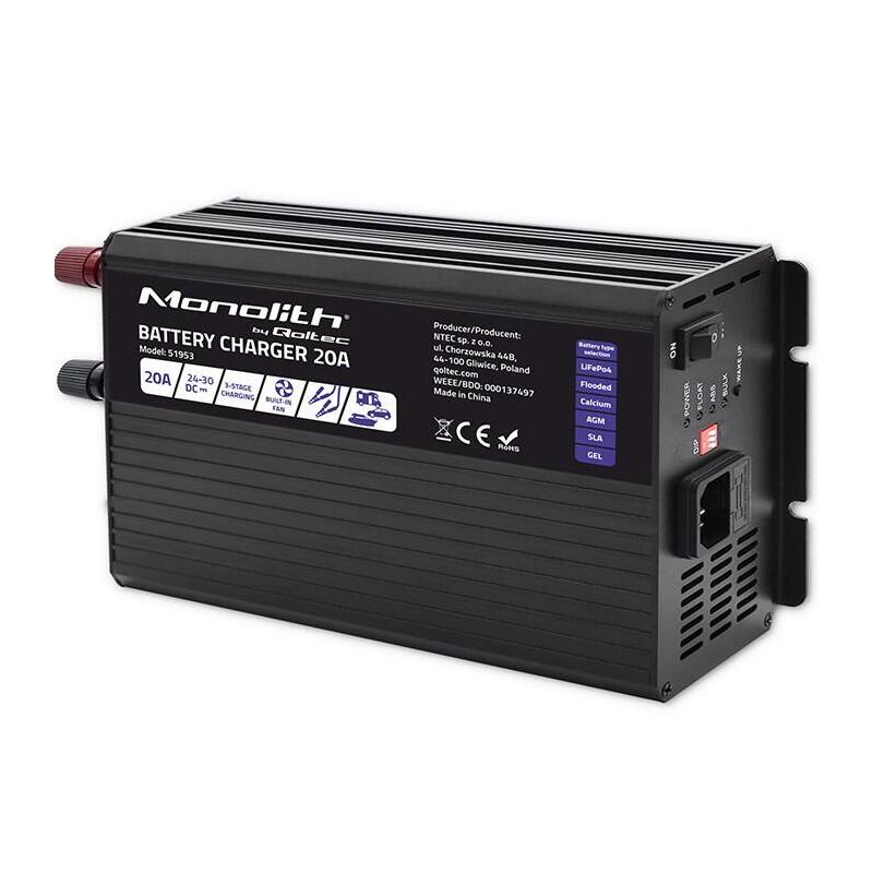 Charger For Lifepo4 Agm  Gel Sla Baterias 20a