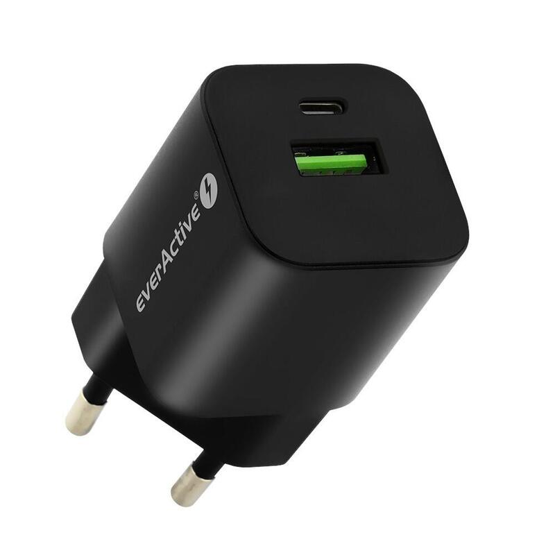 Charger Usb/Usb-C Qc3.0 30w Negro