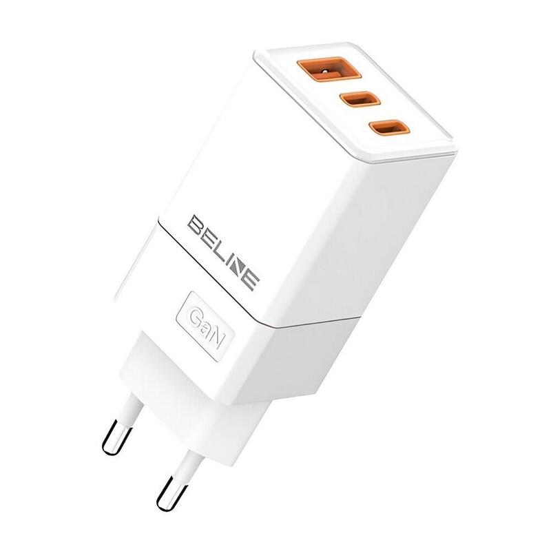 Ladowarka Siciowa 65w Gan 2xusb-C+Usb-A Bez Kabla Biala
