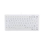 Cherry Ak-C4110 Teclado (Aleman) Higiénico Desinfectable En Diseño De Cuaderno Blanco