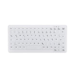 Cherry Ak-C4110 Teclado (Aleman) Higiénico Inalámbrico Desinfectable En Diseño De Cuaderno Blanco