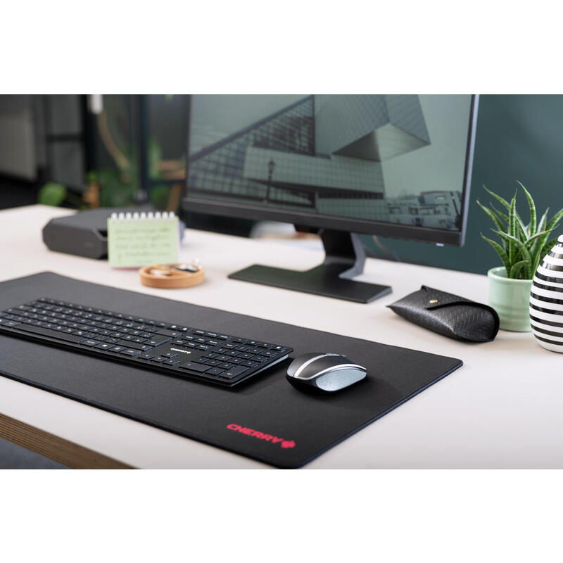 Cherry Tas Kw 9100 Slim Wireless Ch-Layout Negro Plata