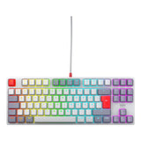 Cherry Xtrfy K4v2 Teclado Rgb Wired De Mx Rojo Tkl 80% Retro