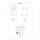 Chiccanta Babydoll Y Tanga Negro Talla (Interno):S/M