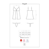 Chiccanta Babydoll Y Tanga Negro Talla (Interno):S/M