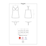 Chiccanta Chemise Y Tanga Black Talla (Interno):S/M