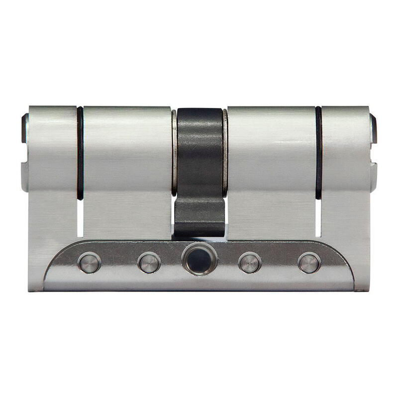 Cilindro Iridium M Irm3030ld Latón 60mm (30+30mm) Leva Larga 15mm Con 5 Llaves De Seguridad. Ifam