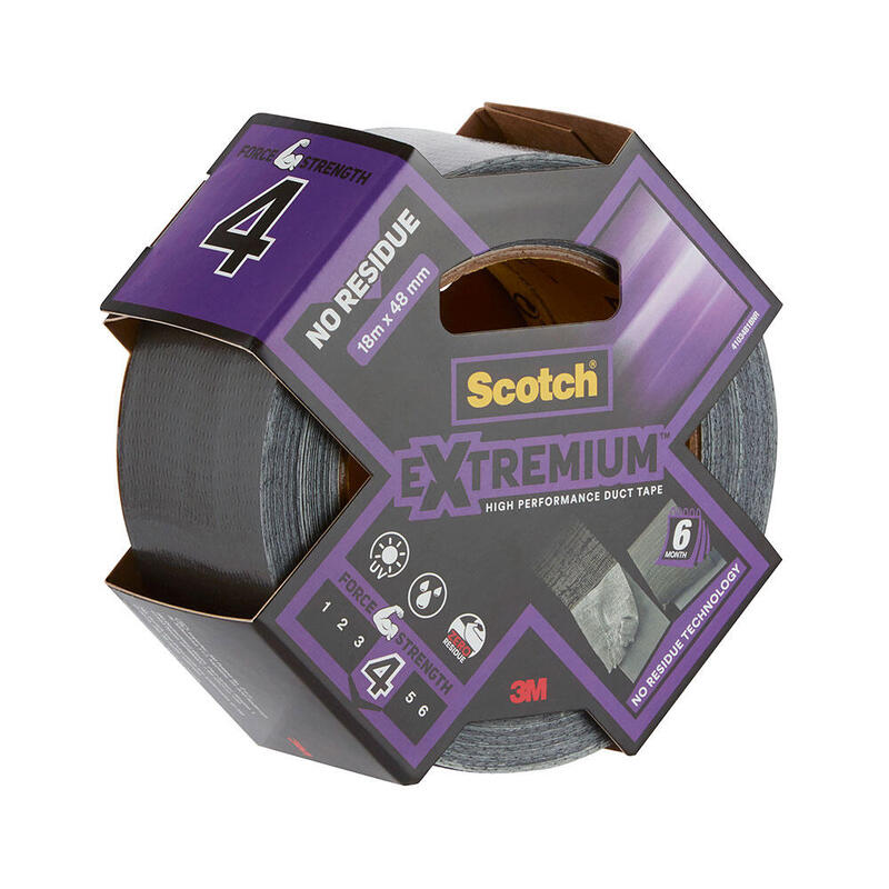 Cinta Americana Extremium 4 Sin Residuos, 18 M X 48 Mm