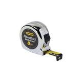 Cinta Métrica Stanley Micro Powerlock Blade Armor, 8 Metros Plateado/Amarillo, 25mm 0-33-527